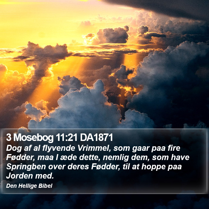 3 Mosebog 11:21 DA1871 Bible Study