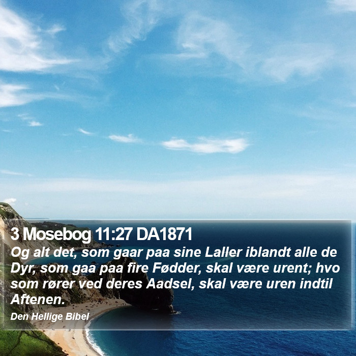 3 Mosebog 11:27 DA1871 Bible Study