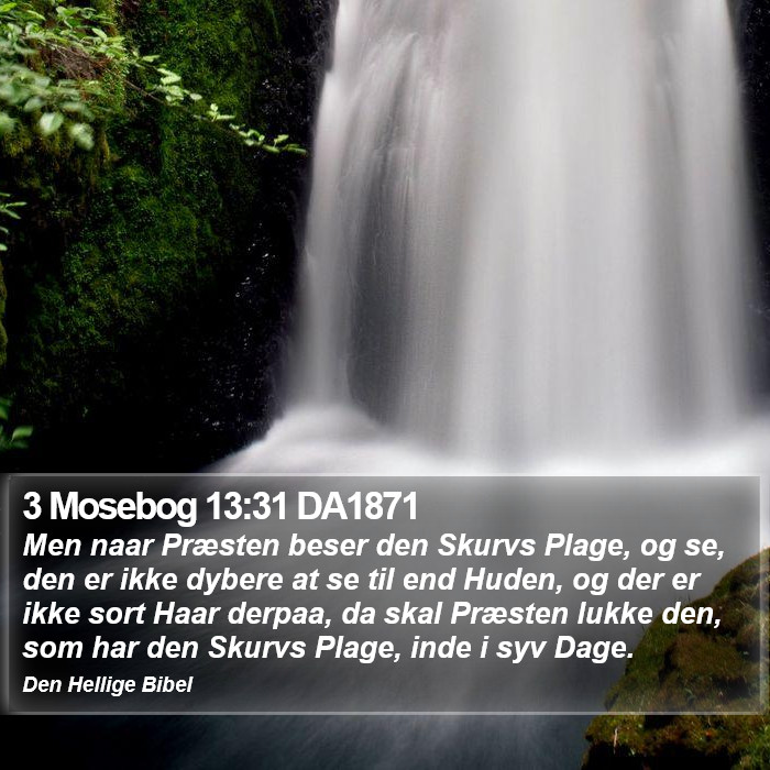 3 Mosebog 13:31 DA1871 Bible Study