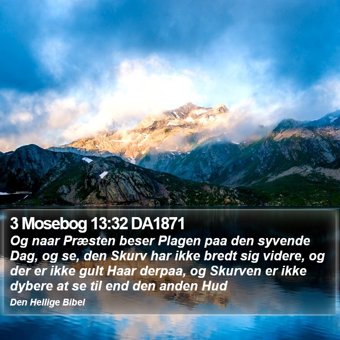 3 Mosebog 13:32 DA1871 Bible Study