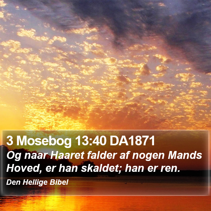 3 Mosebog 13:40 DA1871 Bible Study