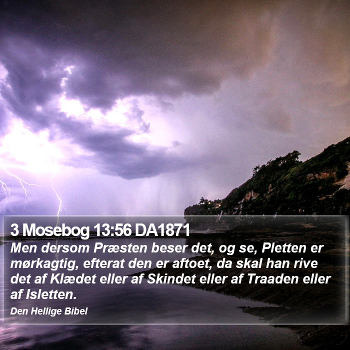 3 Mosebog 13:56 DA1871 Bible Study