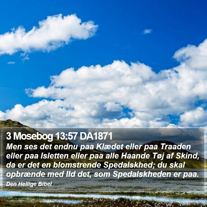 3 Mosebog 13:57 DA1871 Bible Study