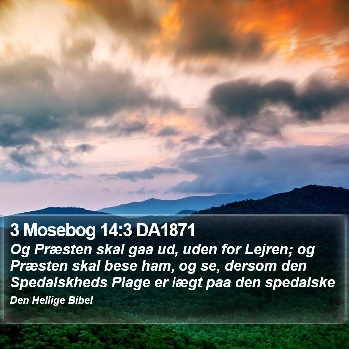 3 Mosebog 14:3 DA1871 Bible Study