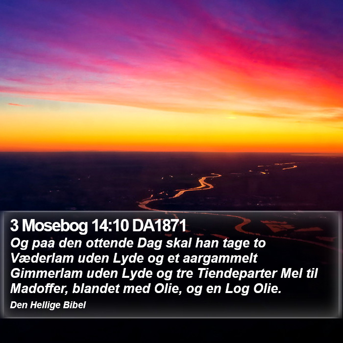 3 Mosebog 14:10 DA1871 Bible Study