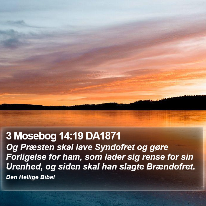 3 Mosebog 14:19 DA1871 Bible Study