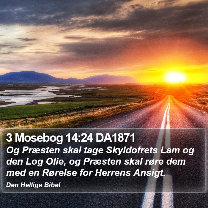 3 Mosebog 14:24 DA1871 Bible Study