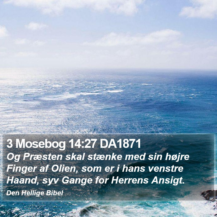 3 Mosebog 14:27 DA1871 Bible Study