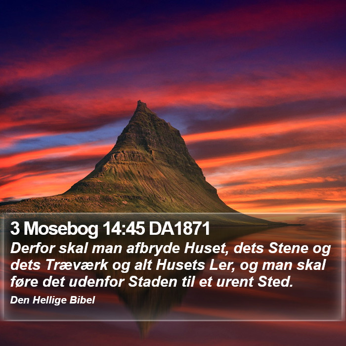 3 Mosebog 14:45 DA1871 Bible Study