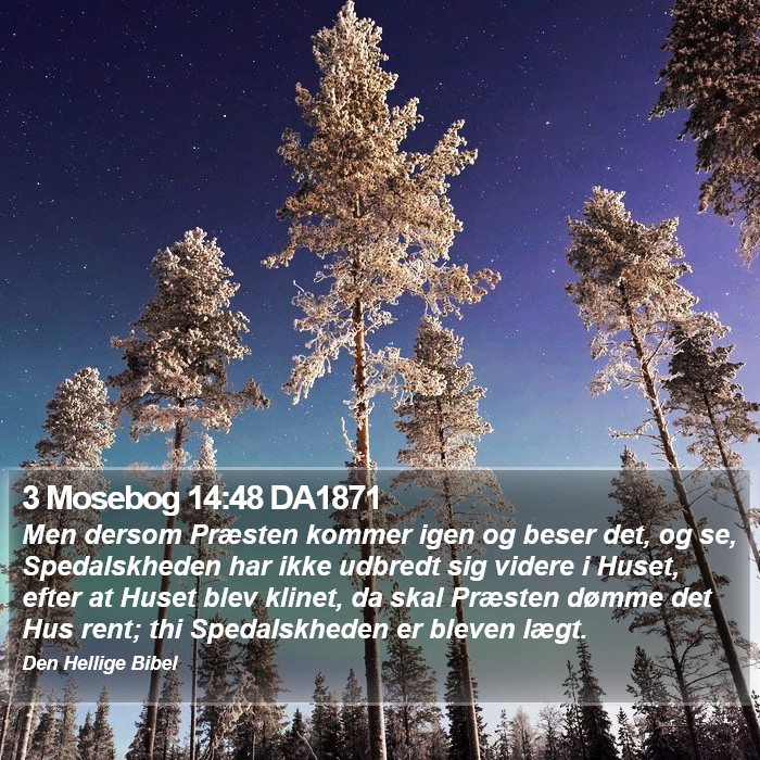 3 Mosebog 14:48 DA1871 Bible Study