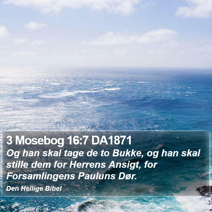 3 Mosebog 16:7 DA1871 Bible Study