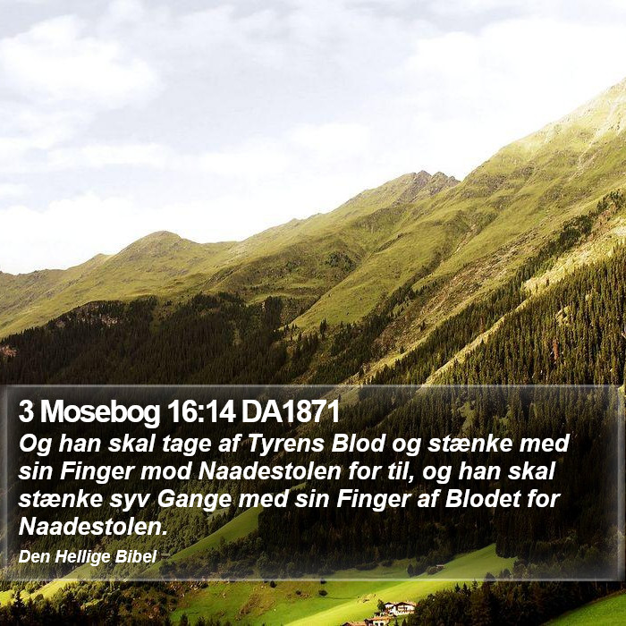 3 Mosebog 16:14 DA1871 Bible Study