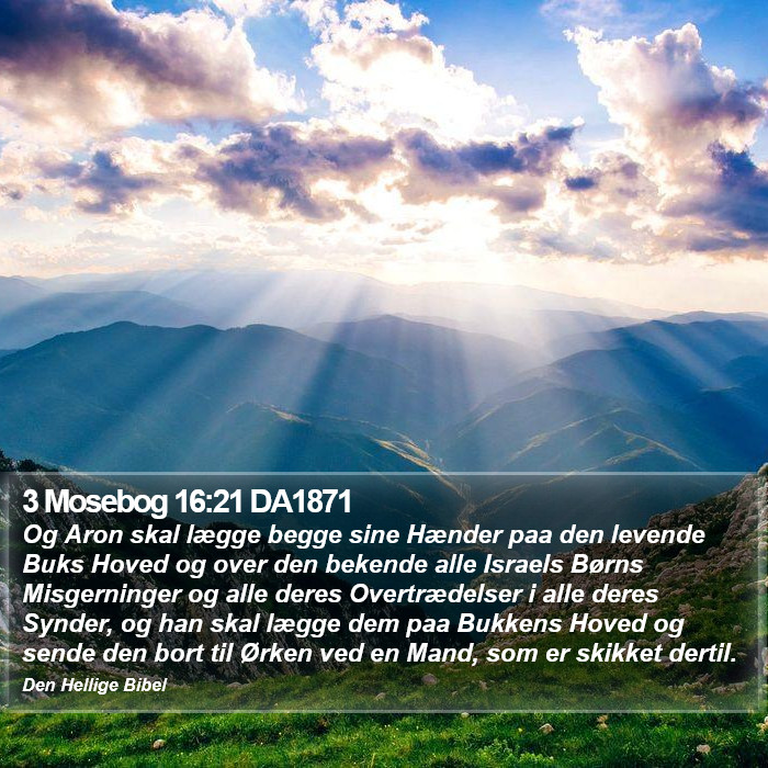 3 Mosebog 16:21 DA1871 Bible Study