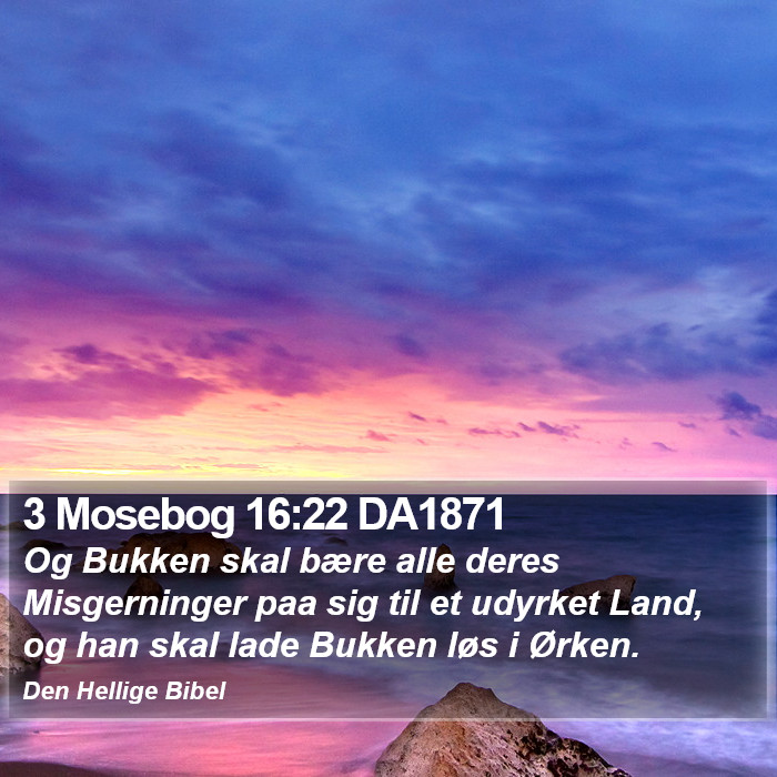 3 Mosebog 16:22 DA1871 Bible Study