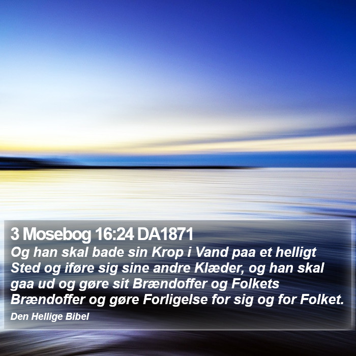 3 Mosebog 16:24 DA1871 Bible Study