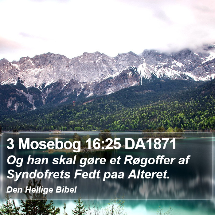 3 Mosebog 16:25 DA1871 Bible Study