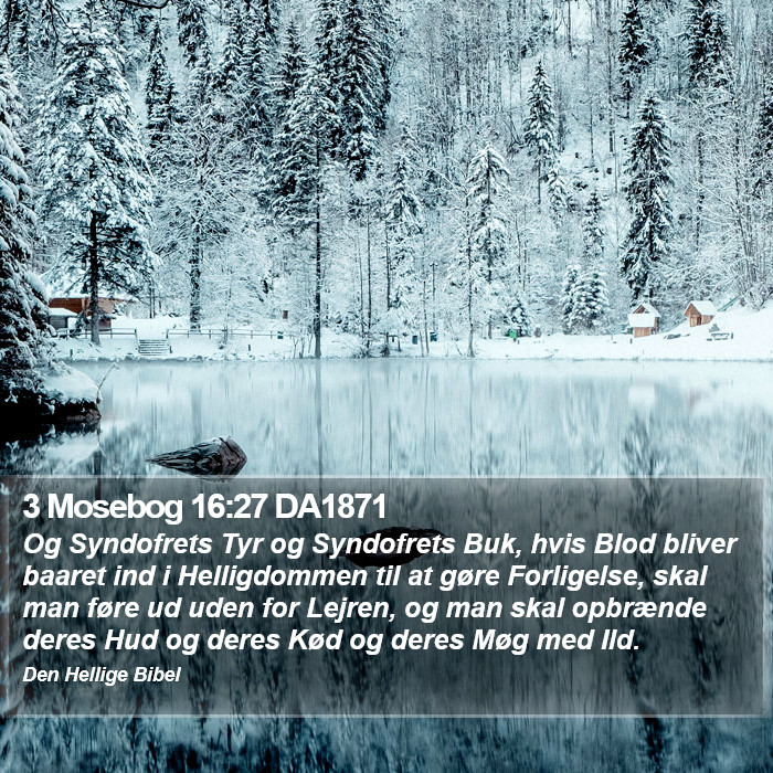 3 Mosebog 16:27 DA1871 Bible Study