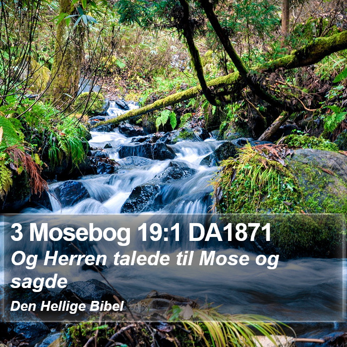 3 Mosebog 19:1 DA1871 Bible Study