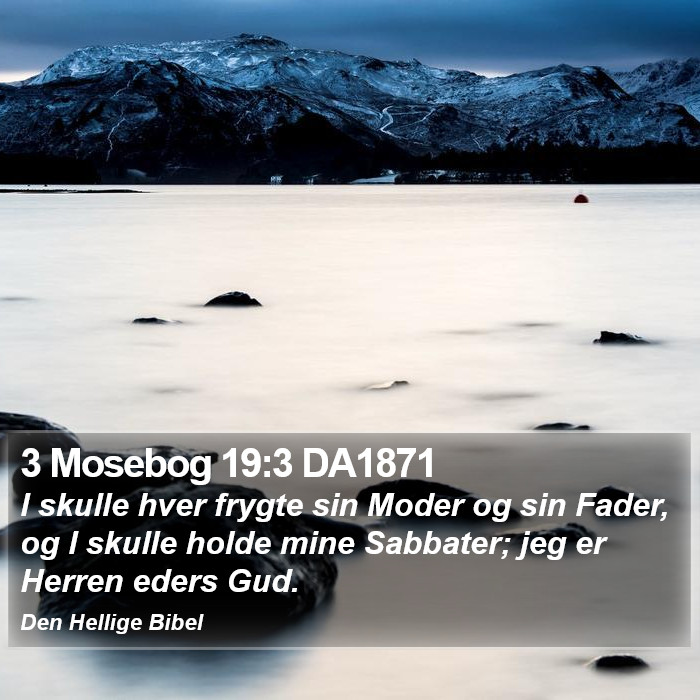 3 Mosebog 19:3 DA1871 Bible Study