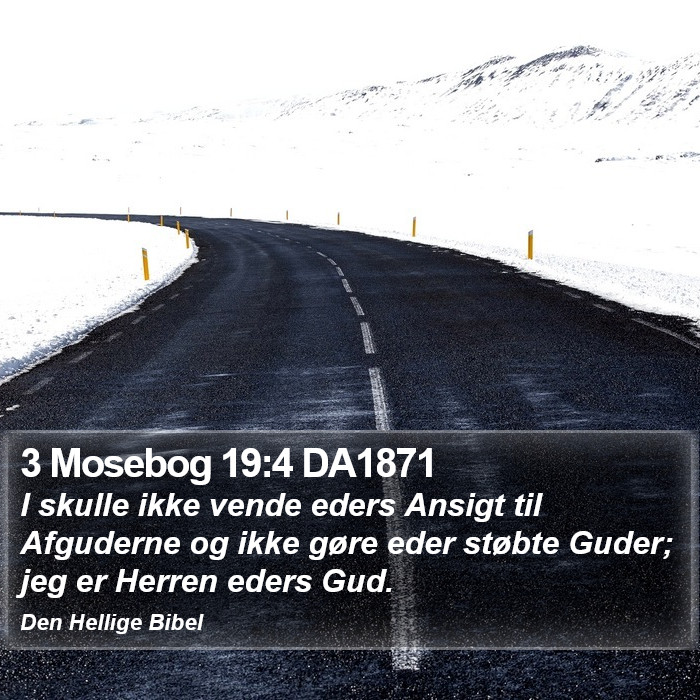 3 Mosebog 19:4 DA1871 Bible Study