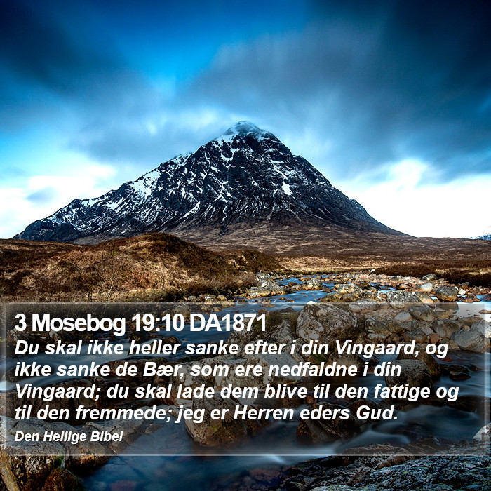 3 Mosebog 19:10 DA1871 Bible Study