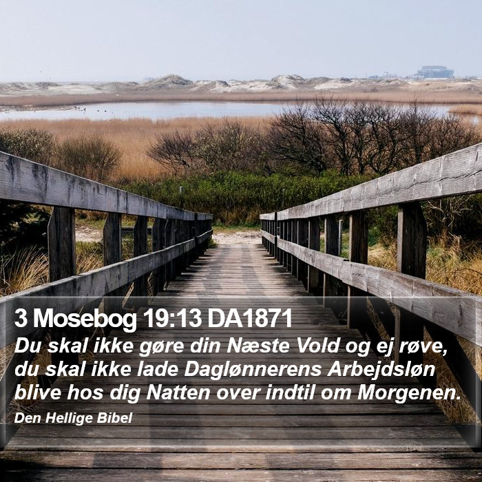 3 Mosebog 19:13 DA1871 Bible Study