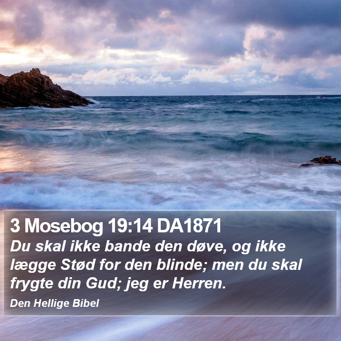 3 Mosebog 19:14 DA1871 Bible Study