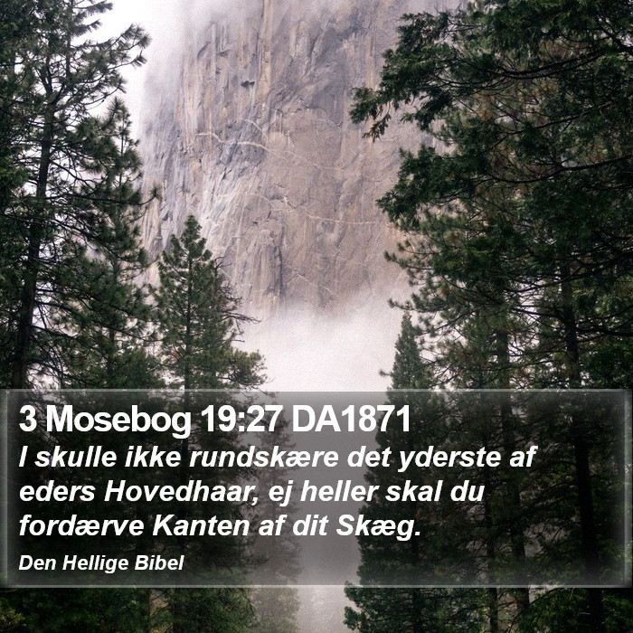 3 Mosebog 19:27 DA1871 Bible Study