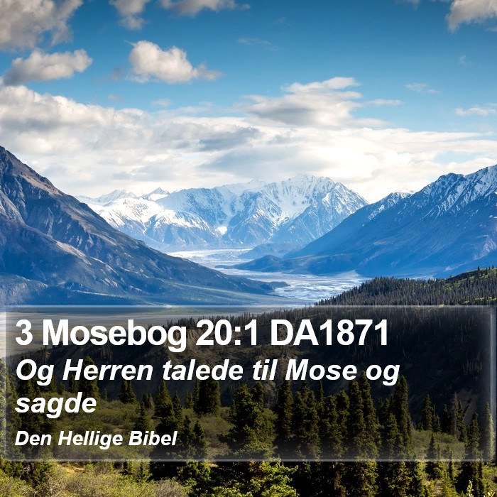 3 Mosebog 20:1 DA1871 Bible Study