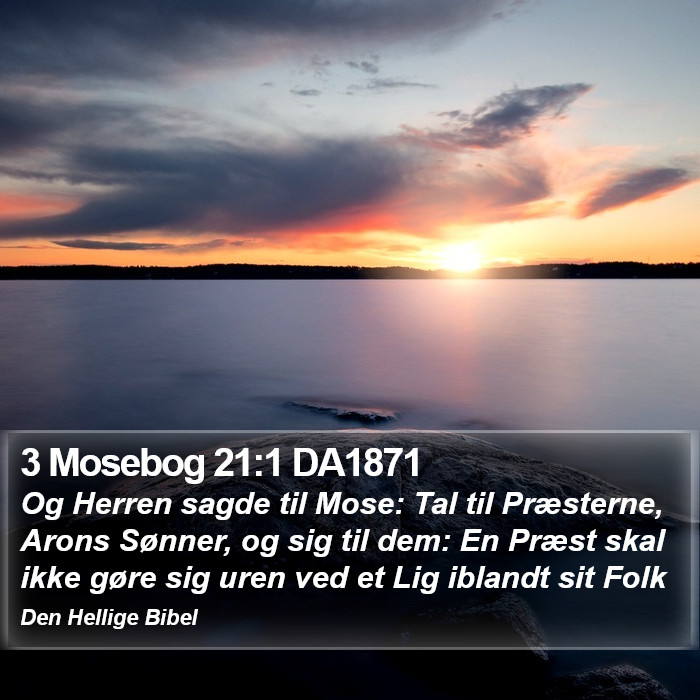 3 Mosebog 21:1 DA1871 Bible Study