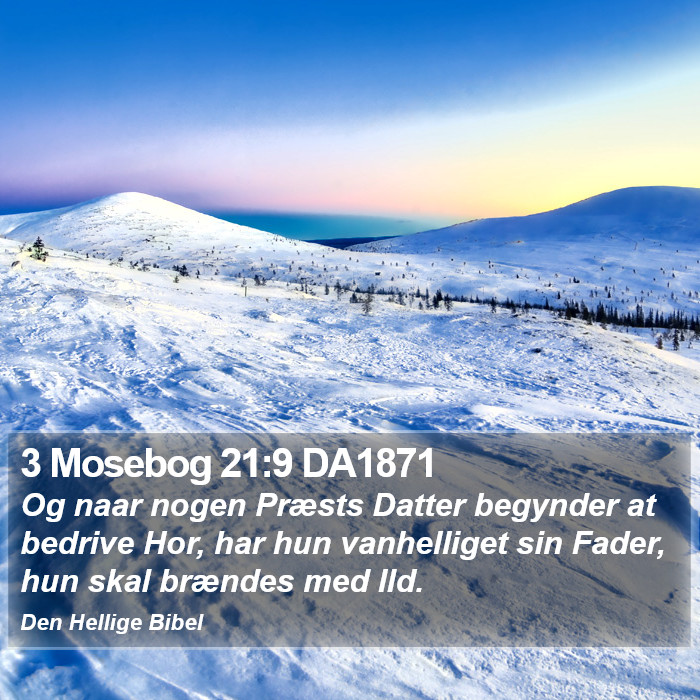 3 Mosebog 21:9 DA1871 Bible Study