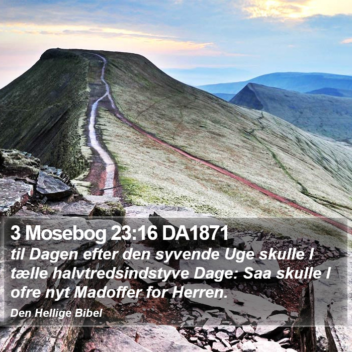 3 Mosebog 23:16 DA1871 Bible Study