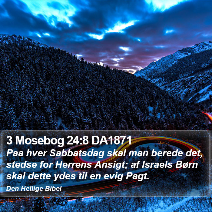 3 Mosebog 24:8 DA1871 Bible Study