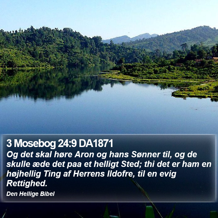 3 Mosebog 24:9 DA1871 Bible Study