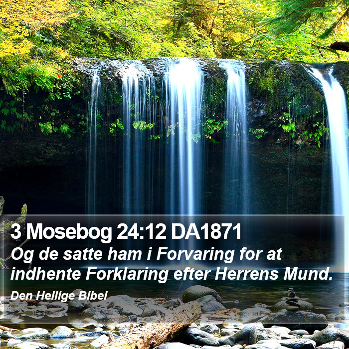 3 Mosebog 24:12 DA1871 Bible Study