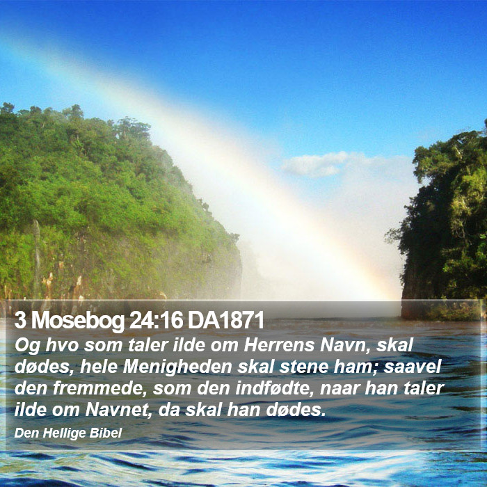 3 Mosebog 24:16 DA1871 Bible Study