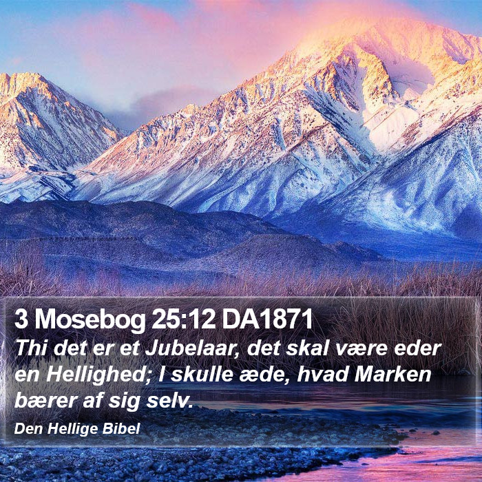 3 Mosebog 25:12 DA1871 Bible Study