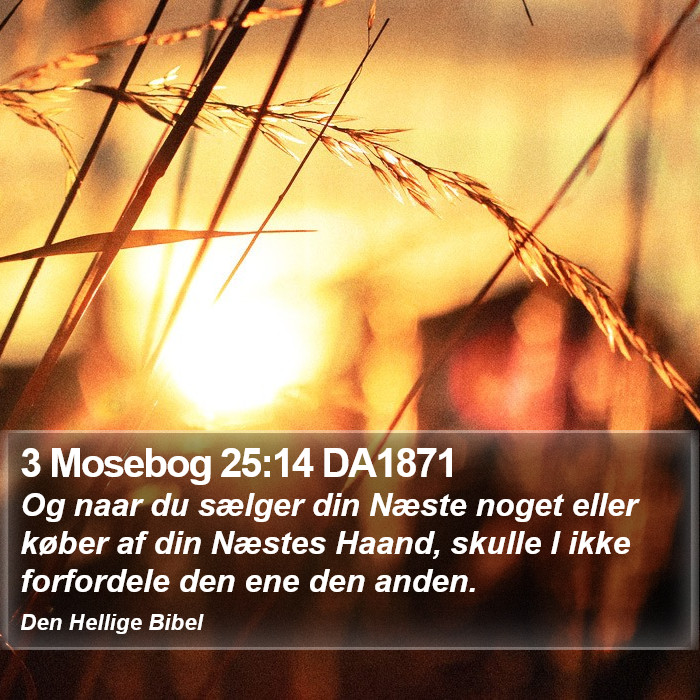 3 Mosebog 25:14 DA1871 Bible Study