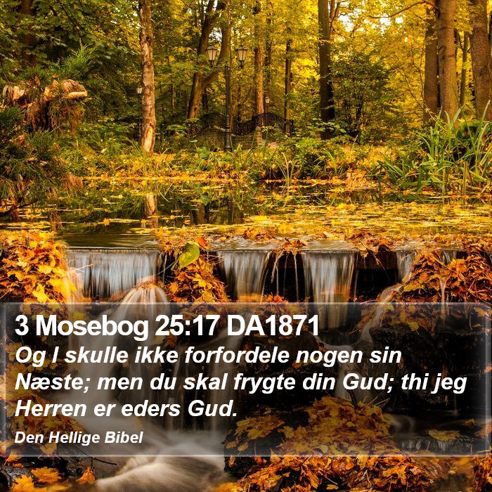 3 Mosebog 25:17 DA1871 Bible Study