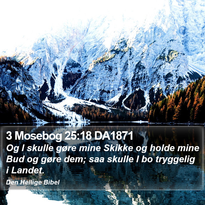 3 Mosebog 25:18 DA1871 Bible Study