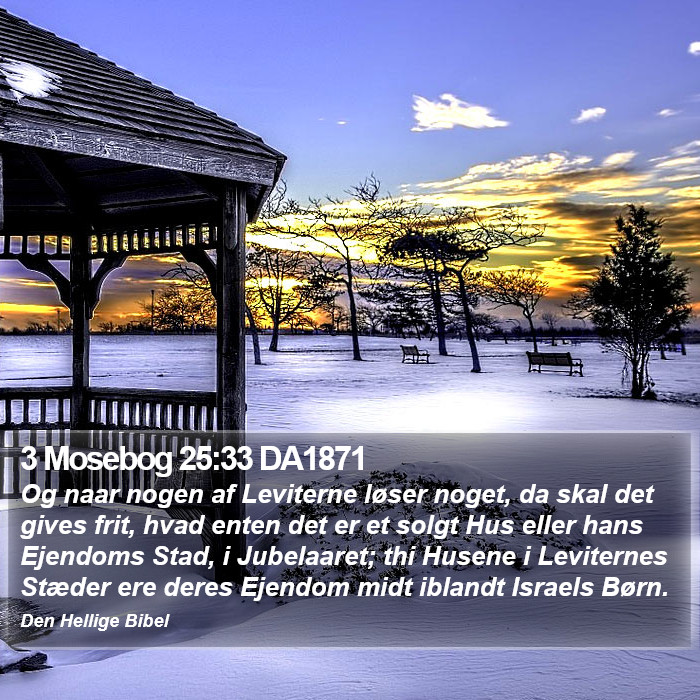 3 Mosebog 25:33 DA1871 Bible Study