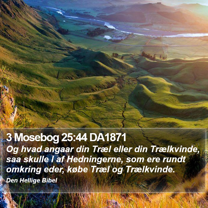 3 Mosebog 25:44 DA1871 Bible Study