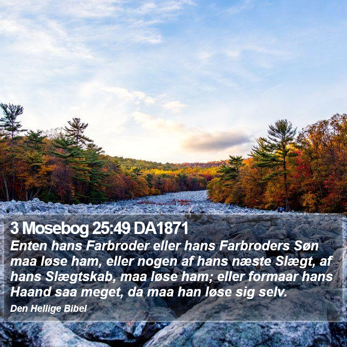 3 Mosebog 25:49 DA1871 Bible Study
