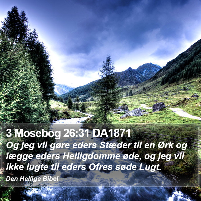 3 Mosebog 26:31 DA1871 Bible Study