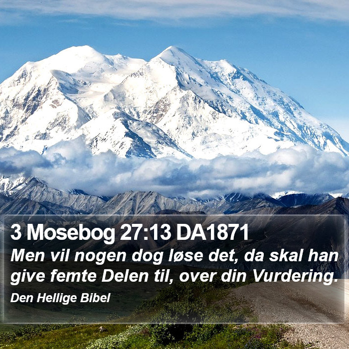 3 Mosebog 27:13 DA1871 Bible Study