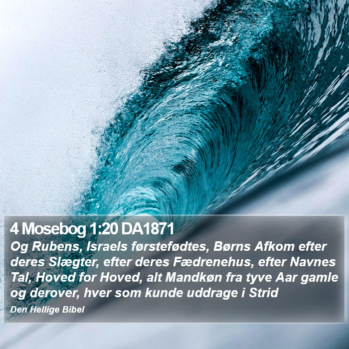 4 Mosebog 1:20 DA1871 Bible Study