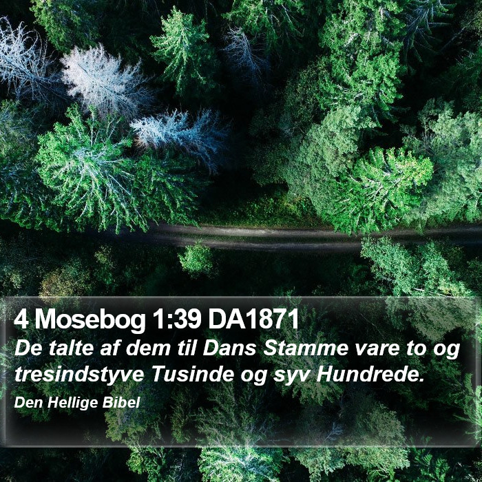 4 Mosebog 1:39 DA1871 Bible Study