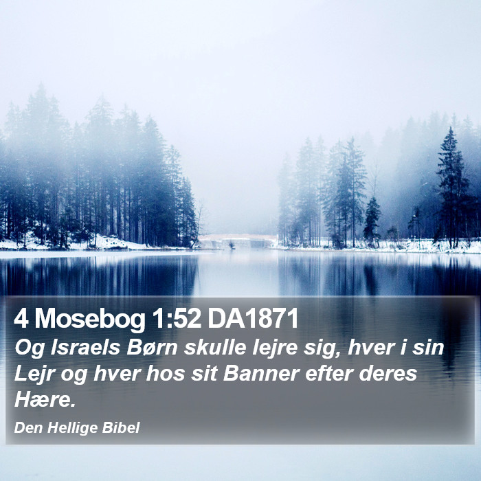 4 Mosebog 1:52 DA1871 Bible Study