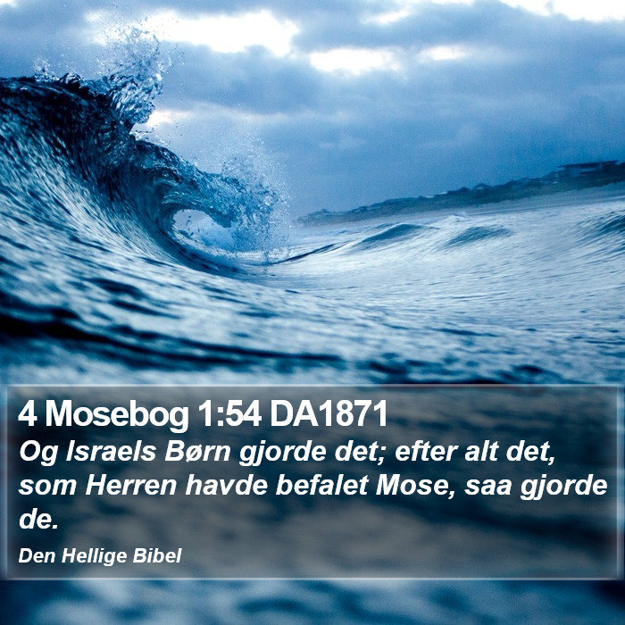 4 Mosebog 1:54 DA1871 Bible Study