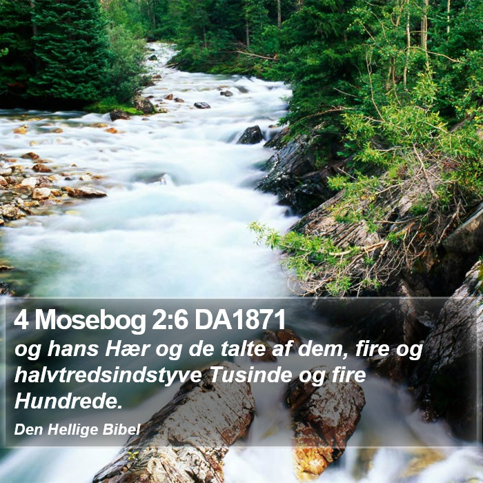 4 Mosebog 2:6 DA1871 Bible Study